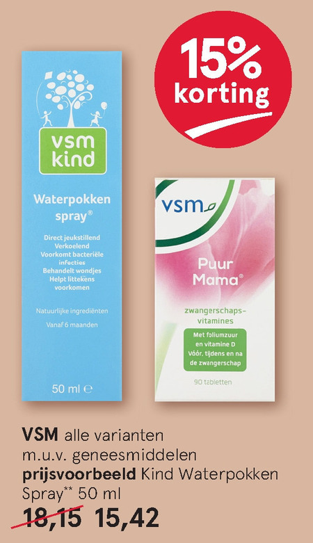 VSM   voedingssupplement, huisapotheek folder aanbieding bij  Etos - details