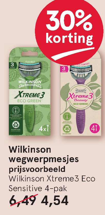 Wilkinson   wegwerpscheermesjes folder aanbieding bij  Etos - details