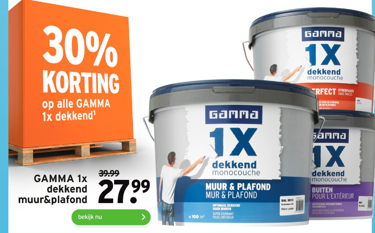 Gamma Huismerk   muurverf folder aanbieding bij  Gamma - details