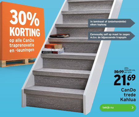 Cando   trapleuning, traprenovatie folder aanbieding bij  Gamma - details