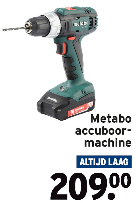 Metabo   accuboormachine folder aanbieding bij  Gamma - details