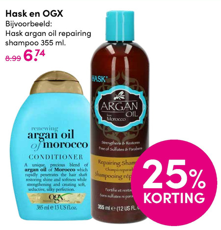 OGX   conditioner, shampoo folder aanbieding bij  DA - details