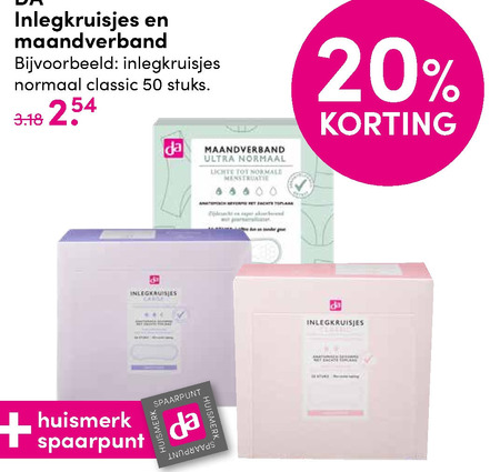 DA Huismerk   maandverband, inlegkruisjes folder aanbieding bij  DA - details