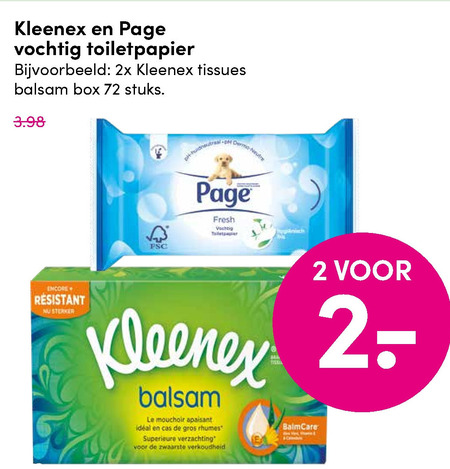 Page   vochtig toiletpapier, tissue folder aanbieding bij  DA - details