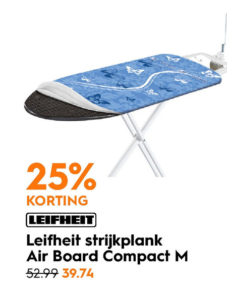 Leifheit   strijkplank folder aanbieding bij  Blokker - details