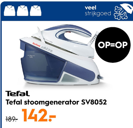 Tefal   stoomstrijksysteem folder aanbieding bij  Blokker - details