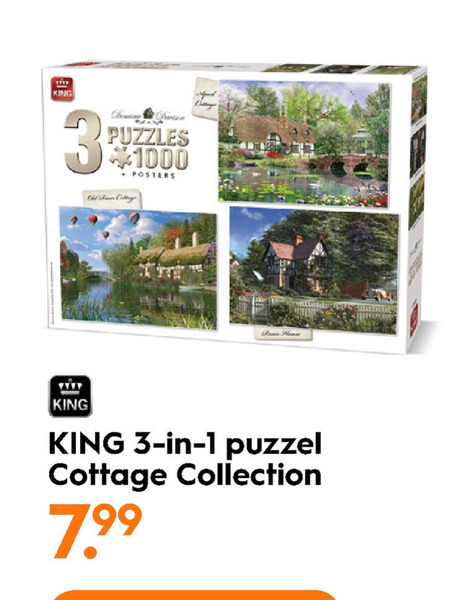 King   legpuzzel folder aanbieding bij  Blokker - details