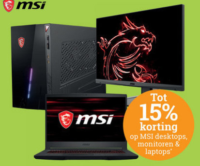 MSI   notebook, pc systeem folder aanbieding bij  BCC - details