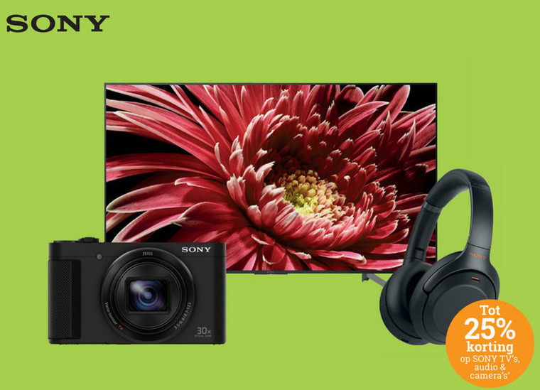 Sony   audiosysteem, digitale fotocamera folder aanbieding bij  BCC - details