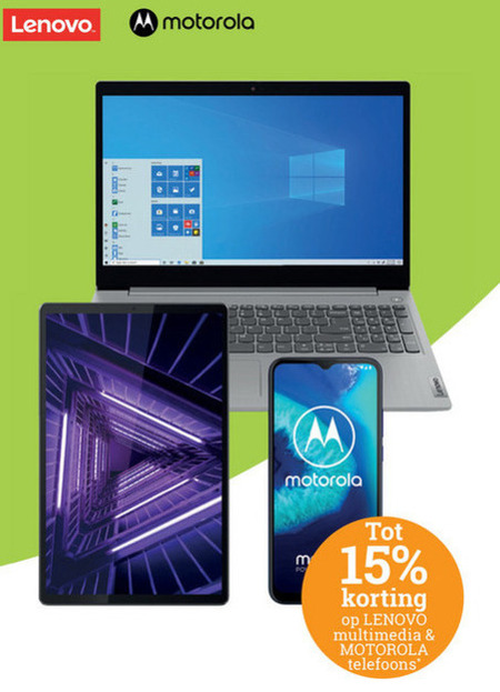 Lenovo   simlock vrije mobieltje, notebook folder aanbieding bij  BCC - details