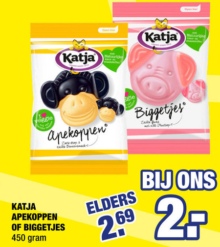 Katja   snoep, drop folder aanbieding bij  Big Bazar - details