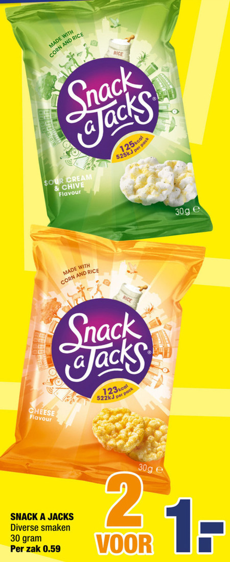 Snack a Jacks   rijstwafels folder aanbieding bij  Big Bazar - details