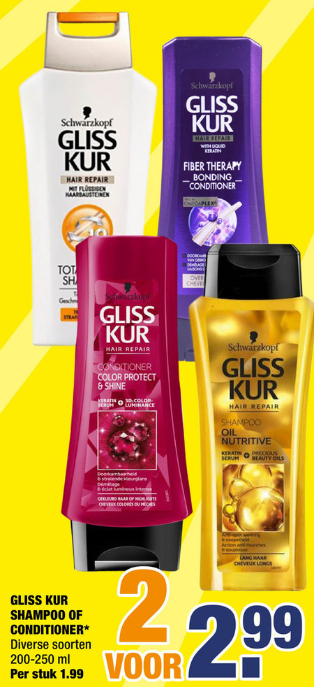 Gliss Kur   shampoo, conditioner folder aanbieding bij  Big Bazar - details