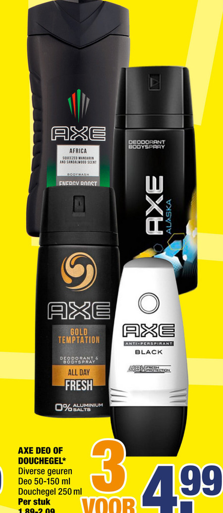 Axe   deodorant, douchegel folder aanbieding bij  Big Bazar - details