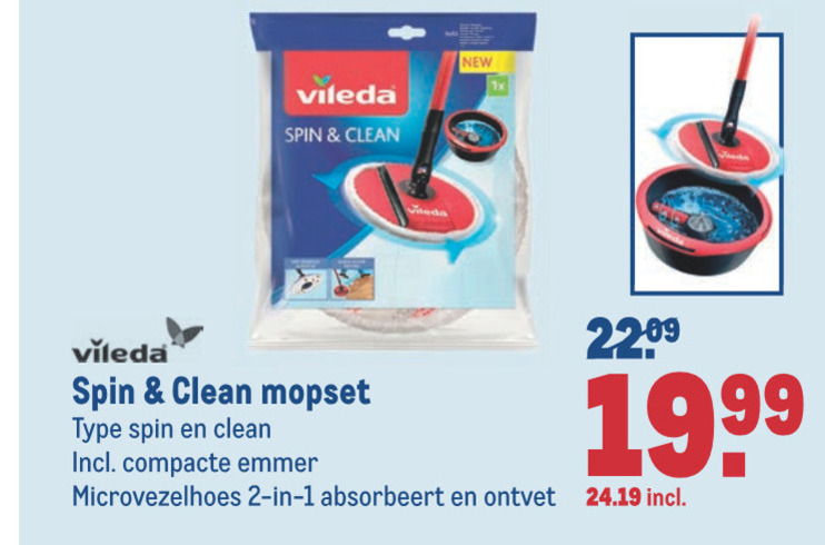 Vileda   mop folder aanbieding bij  Makro - details