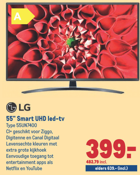 LG   4k ultrahd televisies folder aanbieding bij  Makro - details