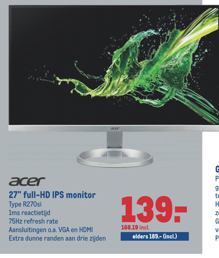 Acer   monitor folder aanbieding bij  Makro - details