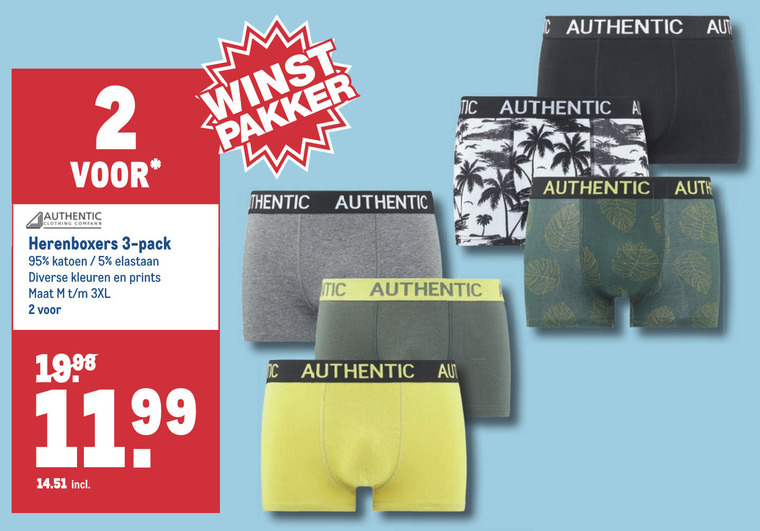 Met name methodologie Minachting heren boxershort folder aanbieding bij Makro - details