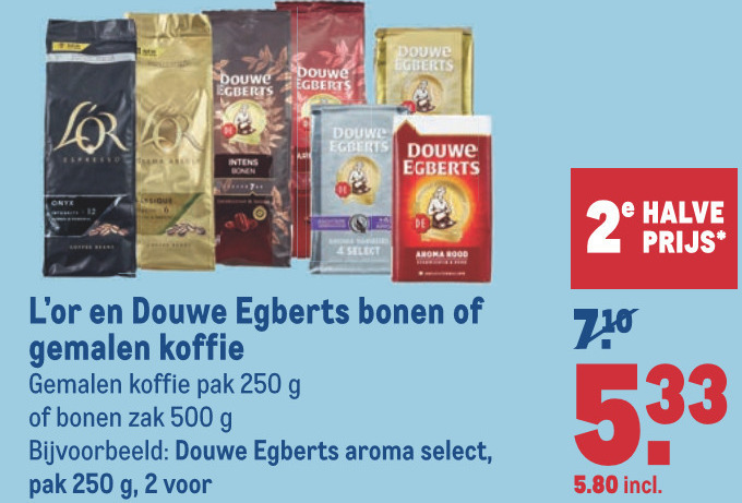 Douwe Egberts   koffie, koffiebonen folder aanbieding bij  Makro - details