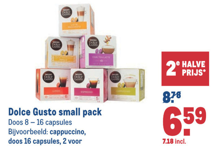 Nescafe   dolce gusto capsules folder aanbieding bij  Makro - details