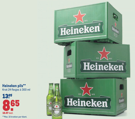 Heineken   krat bier folder aanbieding bij  Makro - details