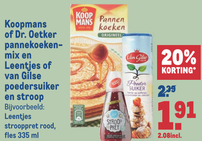 Koopmans   poedersuiker, pannenkoekenmix folder aanbieding bij  Makro - details