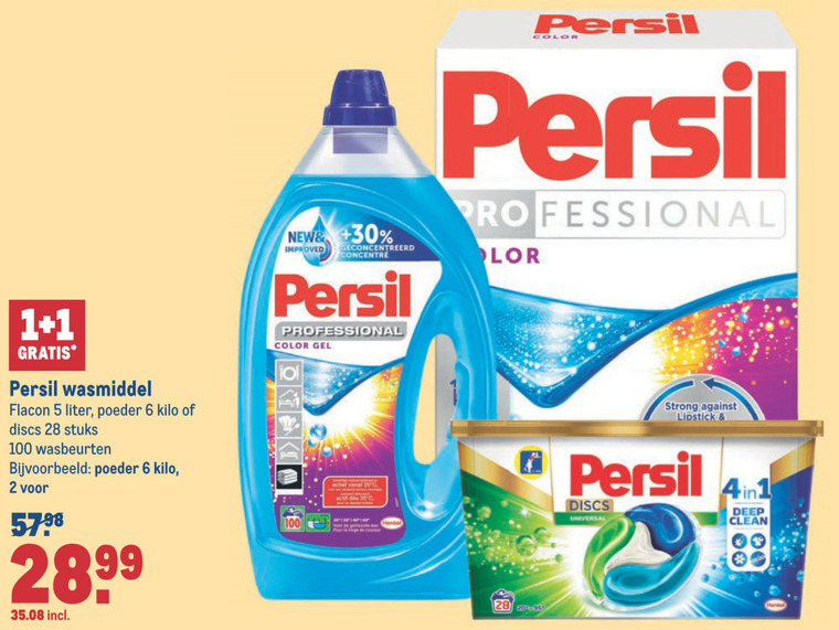 Persil   wasmiddel folder aanbieding bij  Makro - details