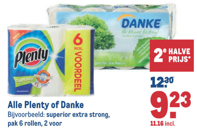 Plenty   toiletpapier, keukenpapier folder aanbieding bij  Makro - details