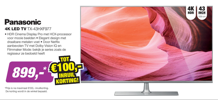 Panasonic   4k ultrahd televisies folder aanbieding bij  EP Electronic Partner - details