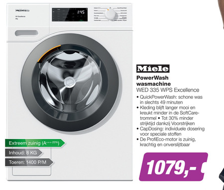 Miele   wasmachine folder aanbieding bij  EP Electronic Partner - details