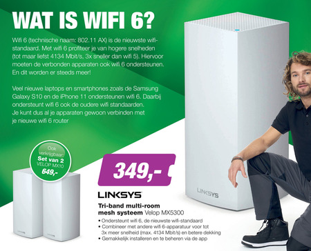 Linksys   wireless range extender folder aanbieding bij  EP Electronic Partner - details
