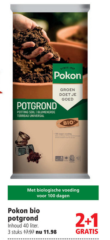 Pokon   potgrond folder aanbieding bij  Welkoop - details