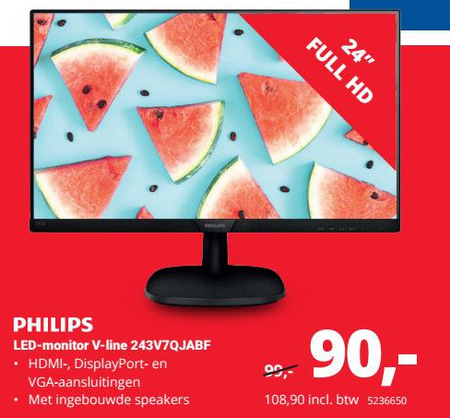 Philips   monitor folder aanbieding bij  Office Centre - details