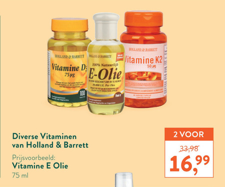 Holland and Barrett   vitamine folder aanbieding bij  Holland & Barrett - details