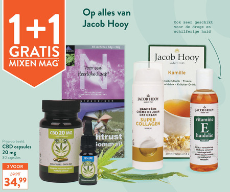 Jacob Hooy   voedingssupplement, huidolie folder aanbieding bij  Holland & Barrett - details