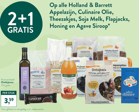 Holland and Barrett   azijn, thee folder aanbieding bij  Holland & Barrett - details