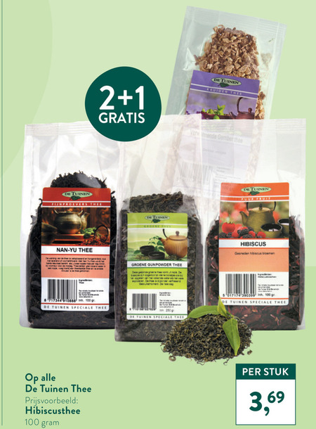 De Tuinen Huismerk   thee folder aanbieding bij  Holland & Barrett - details