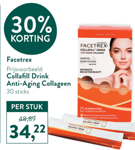 Facetrex   voedingssupplement folder aanbieding bij  Holland & Barrett - details