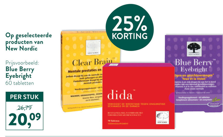 New Nordic   voedingssupplement folder aanbieding bij  Holland & Barrett - details