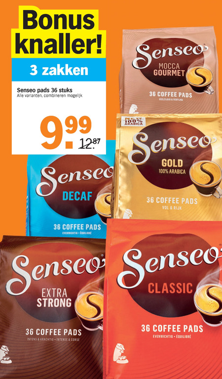 Douwe Egberts Senseo   koffiepad folder aanbieding bij  Albert Heijn - details