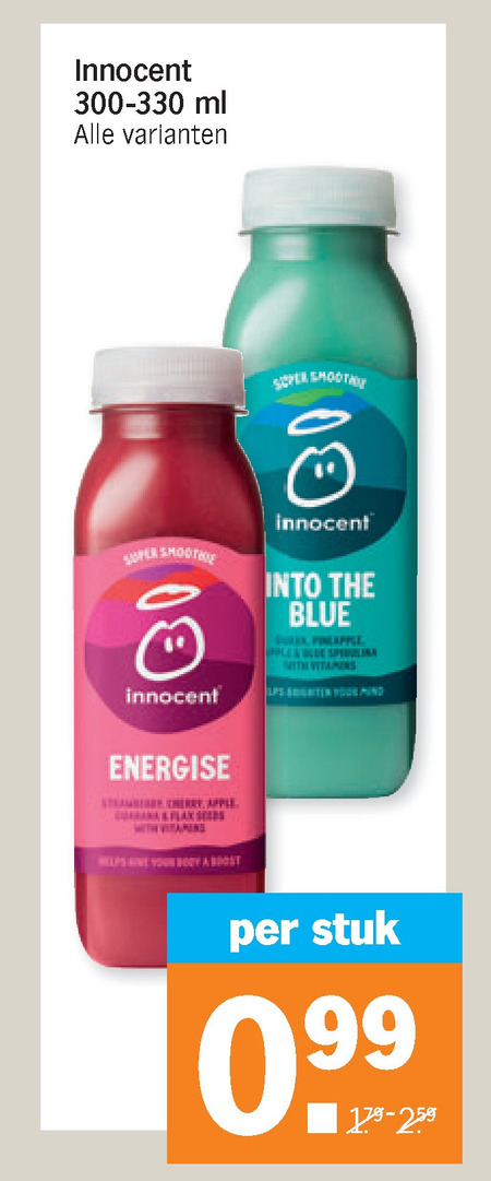 Innocent   fruitsmoothie folder aanbieding bij  Albert Heijn - details