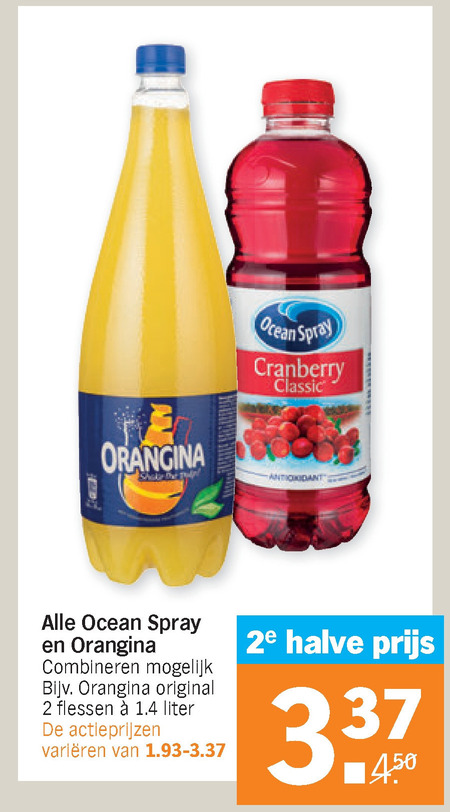 Orangina   frisdrank, fruitdrank folder aanbieding bij  Albert Heijn - details