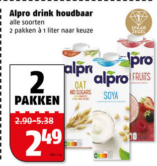 Alpro   soja melk, soja yoghurt folder aanbieding bij  Poiesz - details