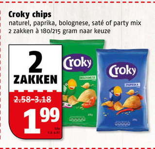 Croky   chips folder aanbieding bij  Poiesz - details