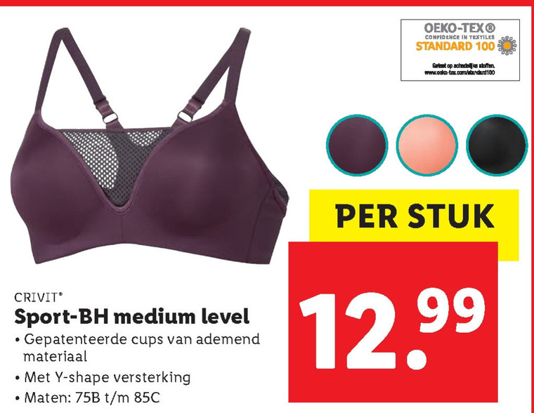 Crivit   sport bh folder aanbieding bij  Lidl - details