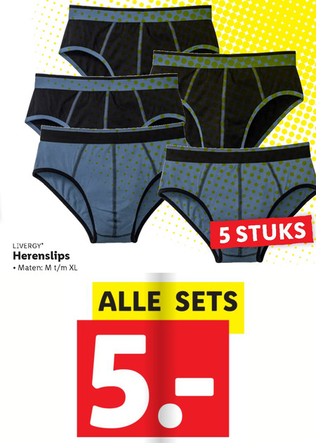 Livergy   herenslip folder aanbieding bij  Lidl - details