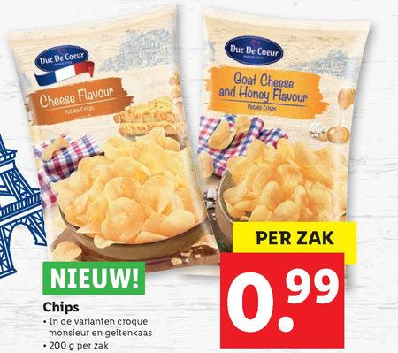 Duc de Coeur   chips folder aanbieding bij  Lidl - details