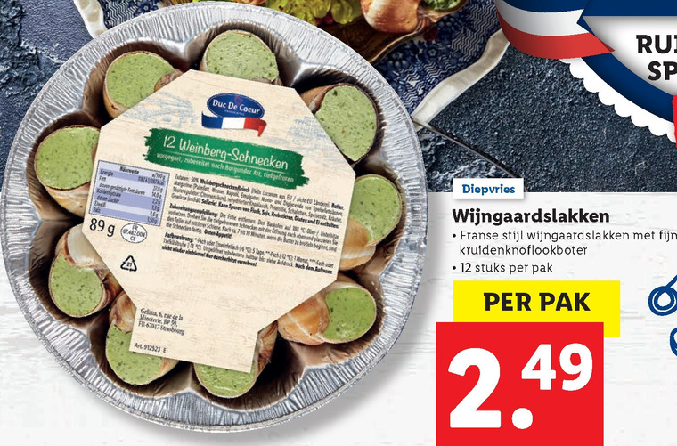 Duc de Coeur   slakken folder aanbieding bij  Lidl - details