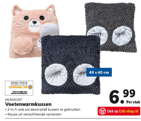 Meradiso   verwarmingskussen folder aanbieding bij  Lidl - details