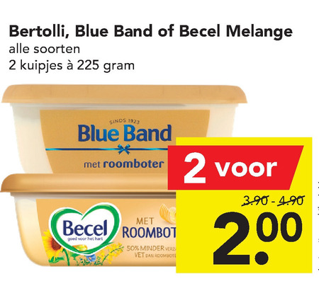 Blue Band   margarine folder aanbieding bij  Deen - details